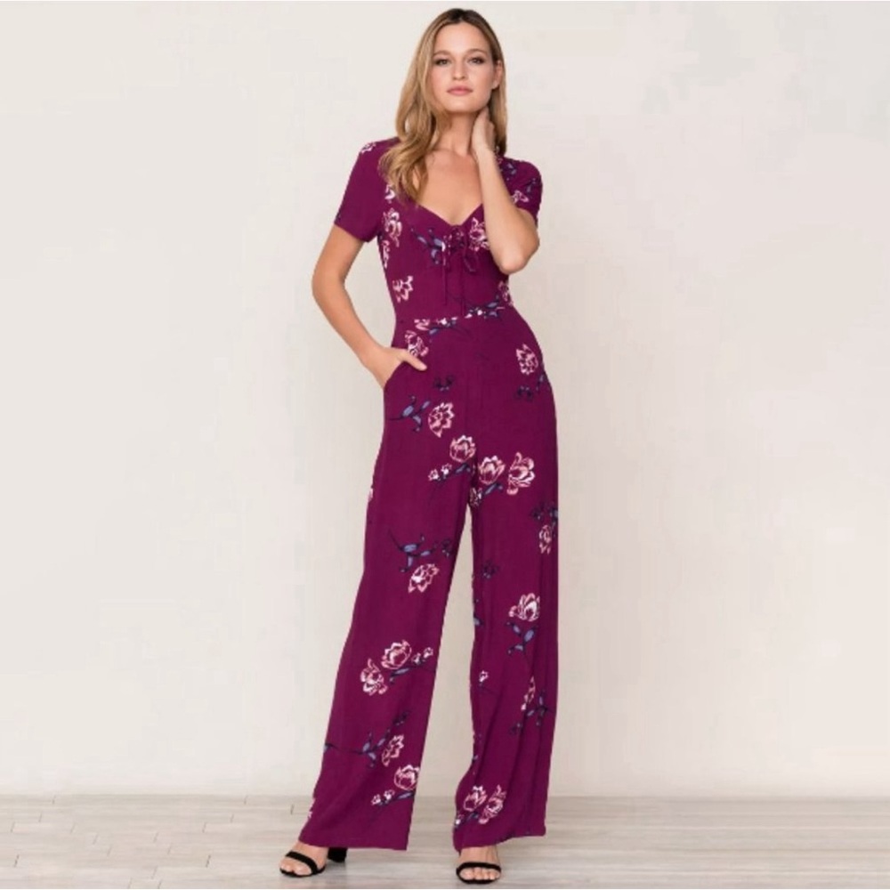 Anthropologie Yumi Kim Tulip Crush Now or Never Jumpsuit NWT SZ LP - Picture 5 of 13